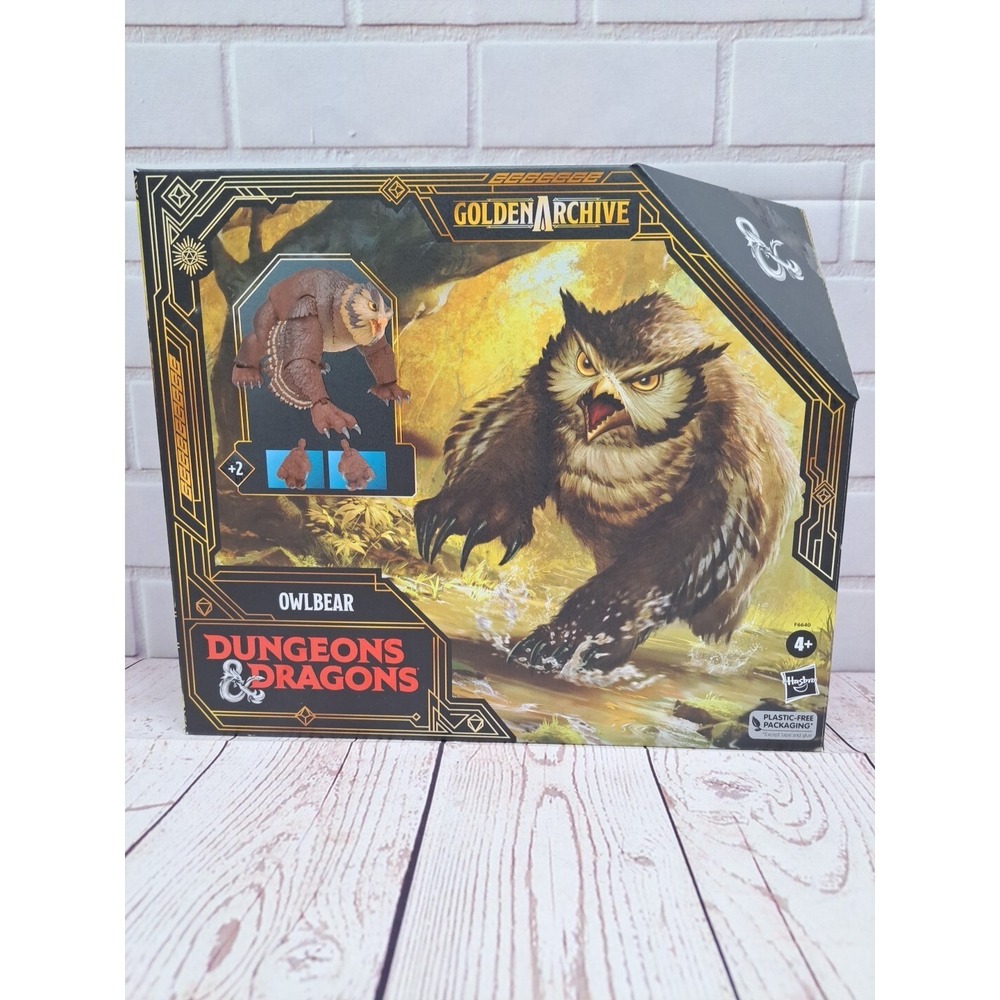 NIB Dungeons and‎ Dragons Golden Archive Owlbear Action Figure